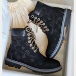 Louis Vuitton Timberland 6" Ankle Boot Black Monogram
