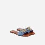 Valentino Garavani Slippers and Clogs Blue Denim