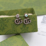 Gucci Double G Crystal Earrings