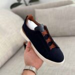 Zegna Deerskin Triple Stitch™ Sneakers SS25 - Image 8