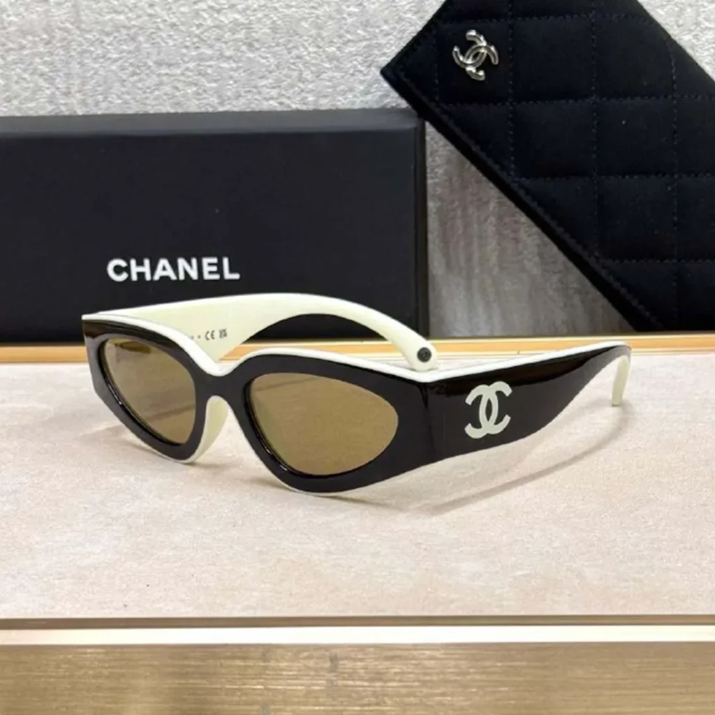 Chanel-Cat-Eye-Sunglasses-Beige