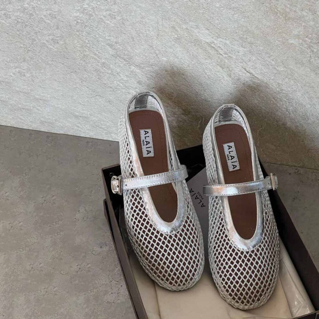 Alaïa Strass Ballerina Flats