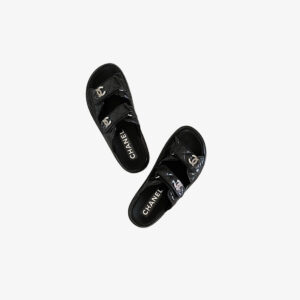 Chanel Patent Mules