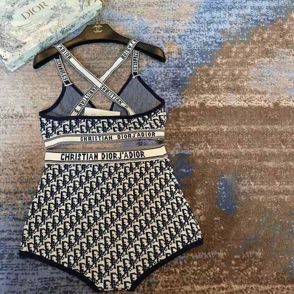Dior Oblique Swimsuit Set