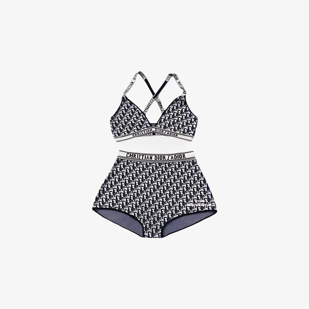 Dior Oblique Swimsuit Set