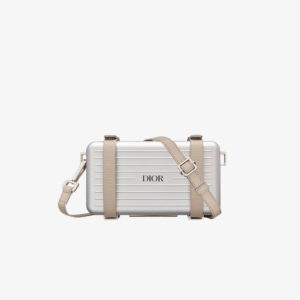 Dior x Rimowa Aluminum Personal Clutch - Silver