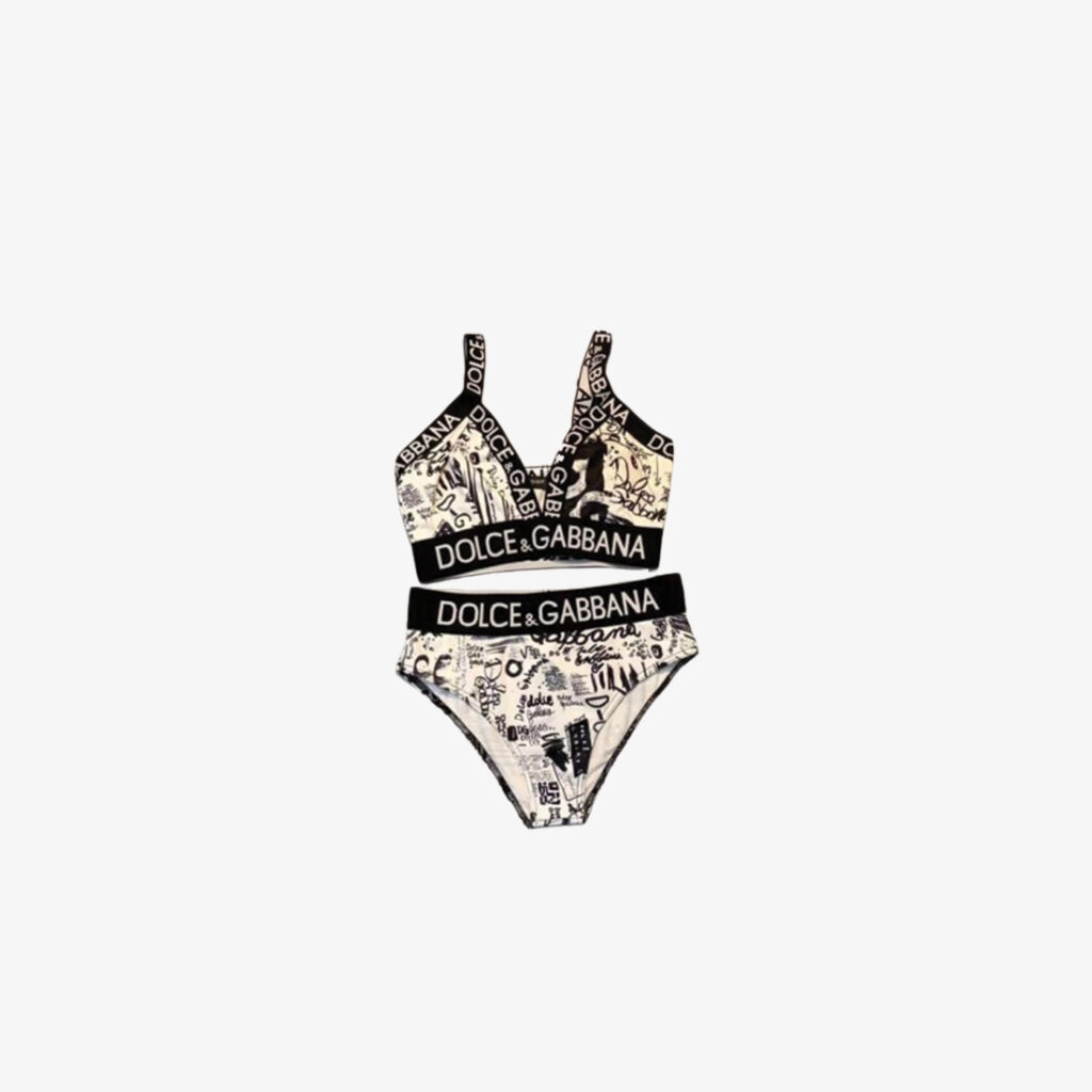 Dolce & Gabbana-Inspired Two-Piece Swimsuit