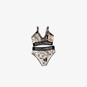 Dolce & Gabbana-Inspired Two-Piece Swimsuit