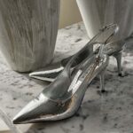 Dolce and Gabbana 120mm Metallic Snakeskin Pumps