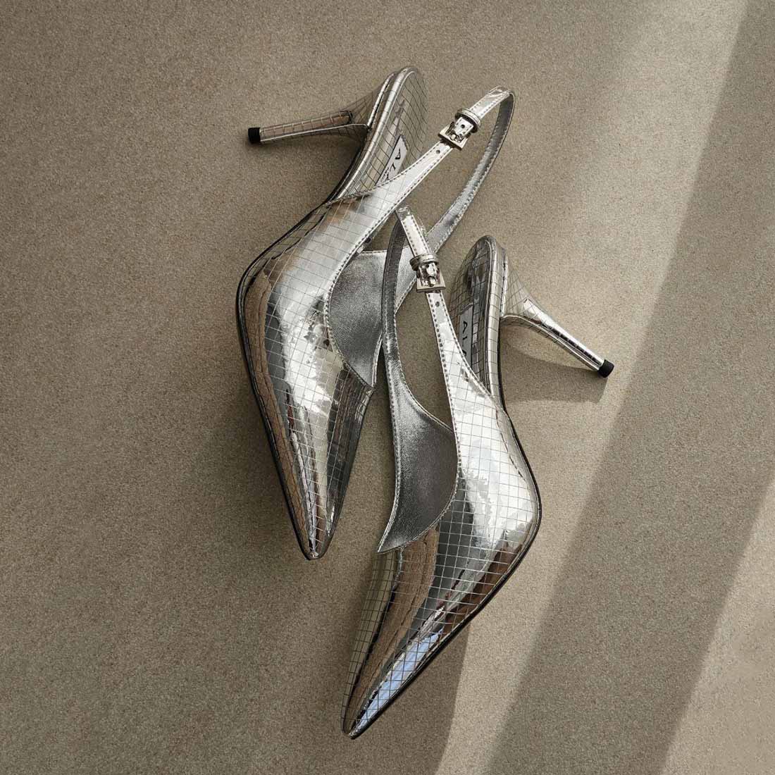 Dolce and Gabbana 120mm Metallic Snakeskin Pumps