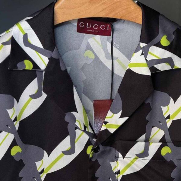 GUCCI Printed Silk Bowling Set