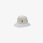 Hermès-Inspired Pearl-Band Straw Hat