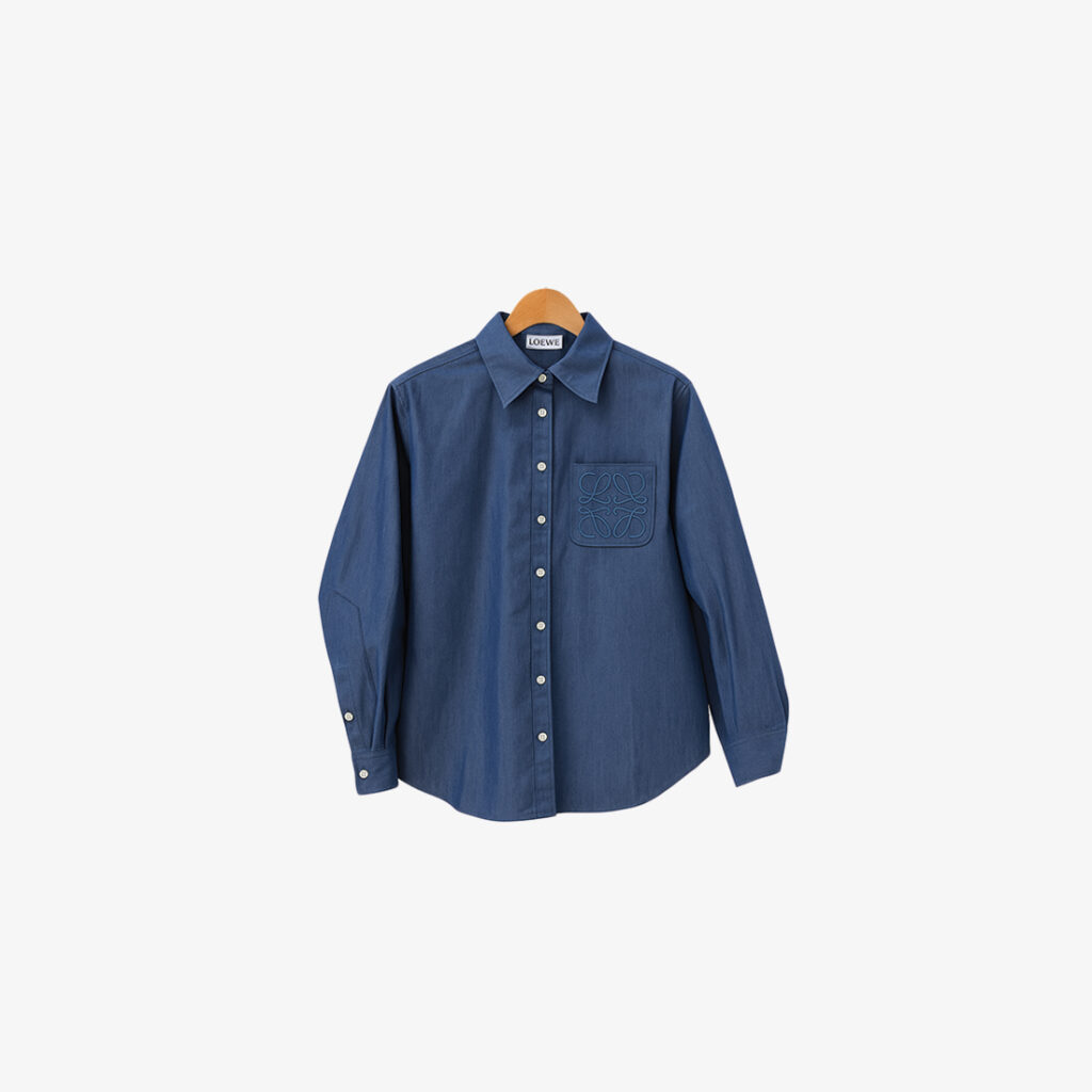 LOEWE Anagram Pocket Shirt – Old Blue