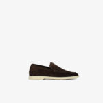 Loro Piana Summer Walk Loafers – Dark Brown Suede