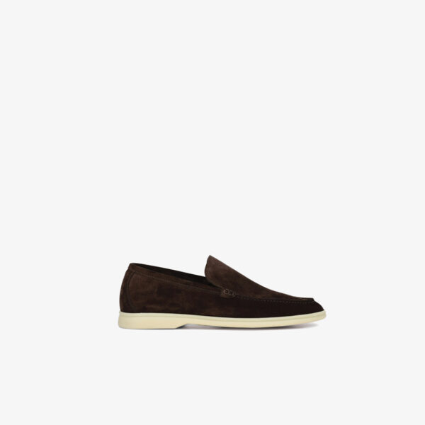 Loro Piana Summer Walk Loafers – Dark Brown Suede