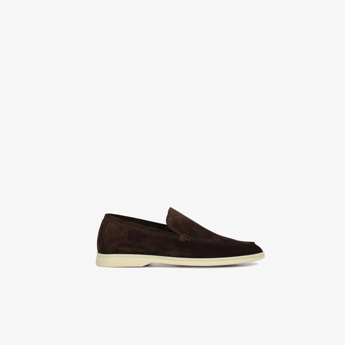 Loro Piana Summer Walk Loafers – Dark Brown Suede