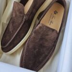 Loro Piana Summer Walk Loafers – Dark Brown Suede