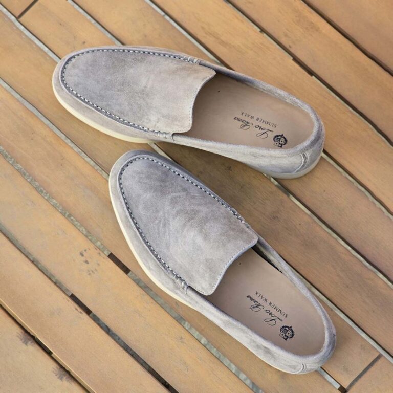 Loro Piana Summer Walk Suede Loafers maste quality