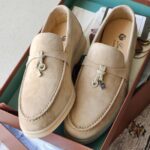 Loro Piana Summer Charms Walk Loafer – Suede in Himalaya Rose