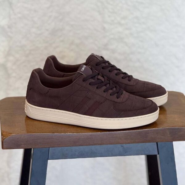 Tom Ford Radcliffe Crocodile-Effect Sneakers
