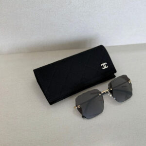 Chanel Faceted Rimless Sunglasses