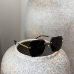 Chanel Faceted Rimless Sunglasses - Image 3