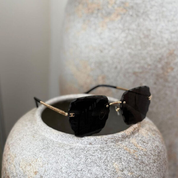 Chanel Faceted Rimless Sunglasses - Image 3