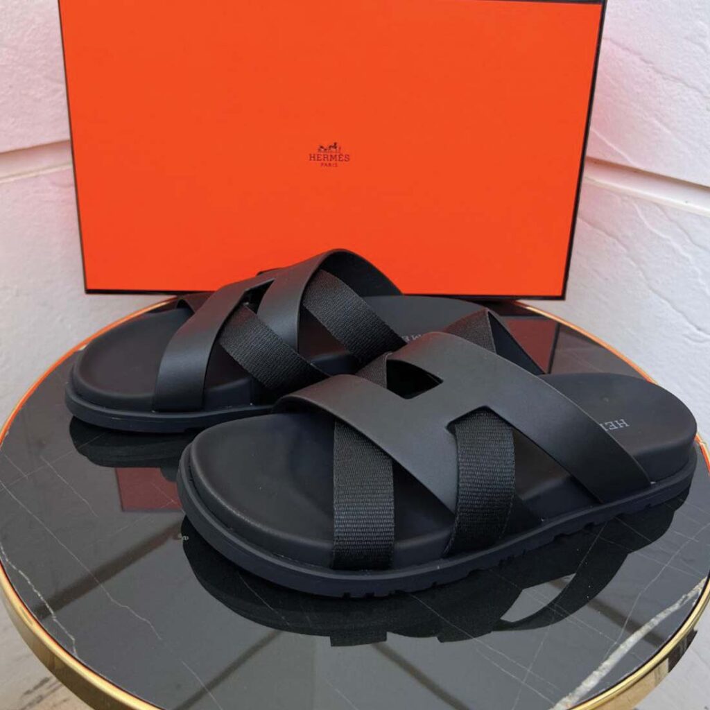 Hermès Kazimir Sandals – Black