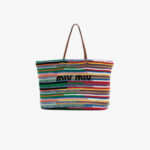 Miu Miu Multicolor Crochet Tote Bag