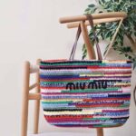 Miu Miu Multicolor Crochet Tote Bag