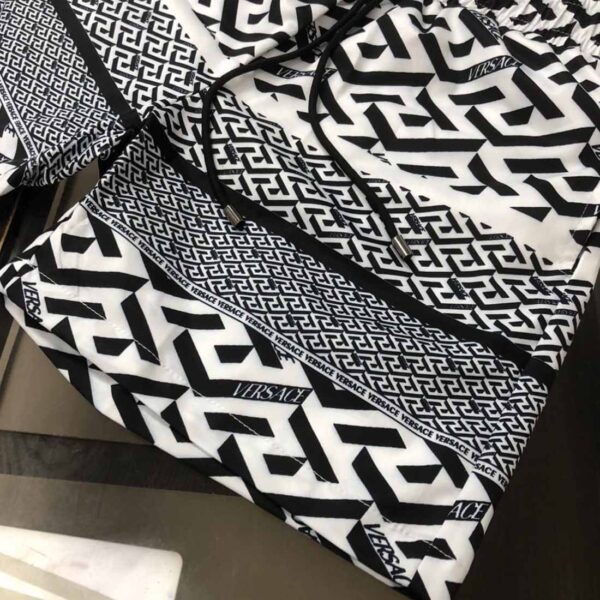 Versace Swim Shorts with La Greca Pattern