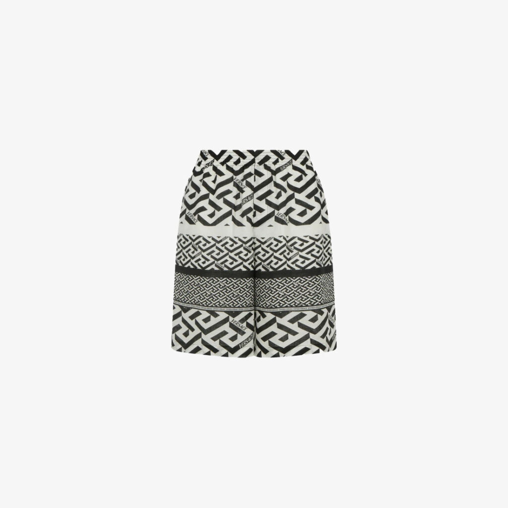Versace Swim Shorts with La Greca Pattern
