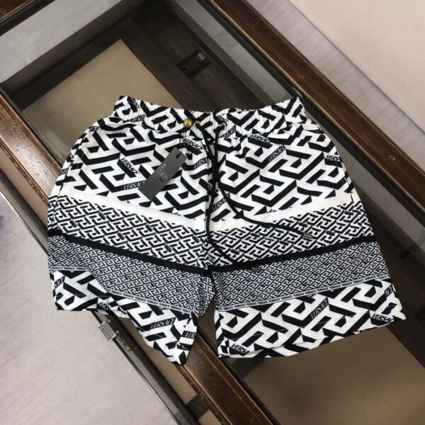 Versace Swim Shorts with La Greca Pattern