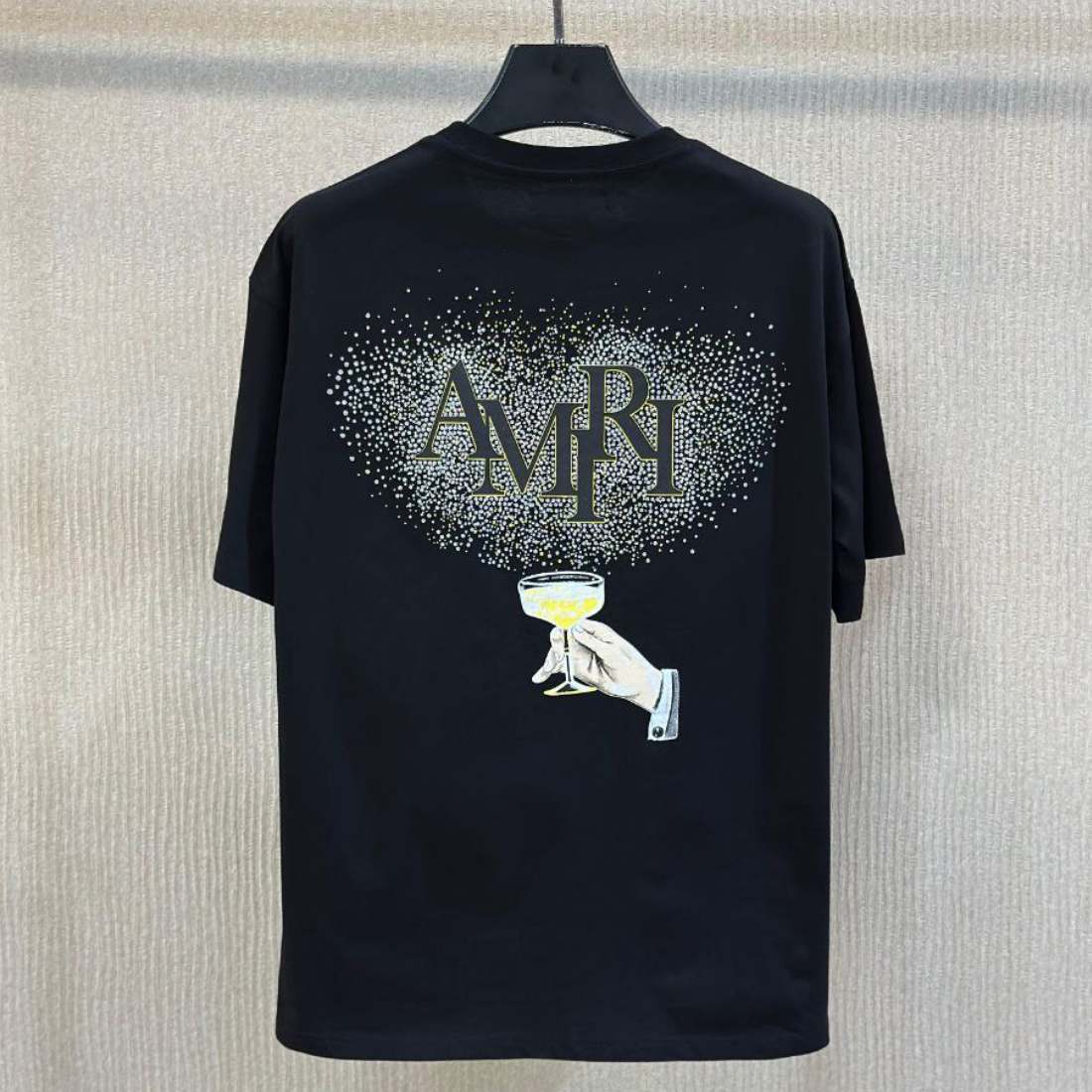 AMIRI Crystal Champagne T‑Shirt