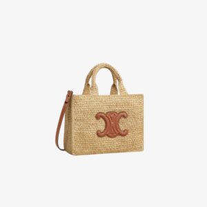 CELINE Small Cabas Thais in Raffia