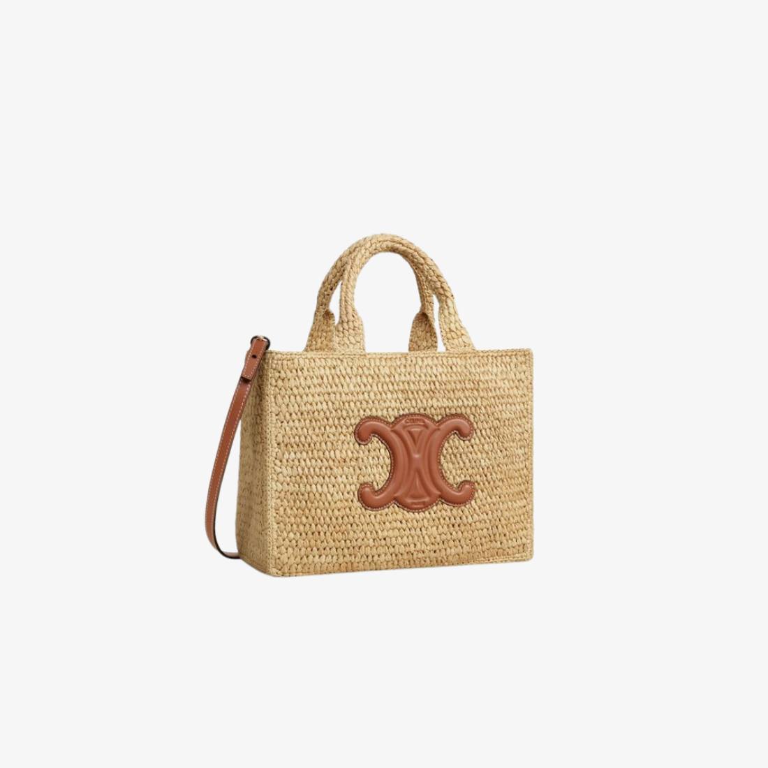 CELINE Small Cabas Thais in Raffia