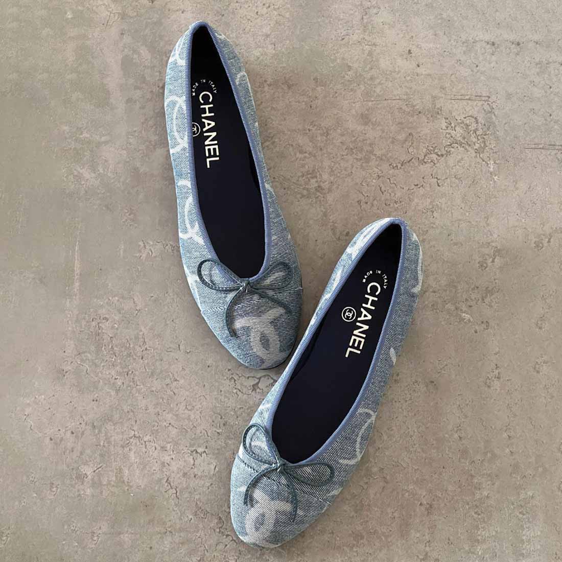 Chanel Cloth Ballet Flats