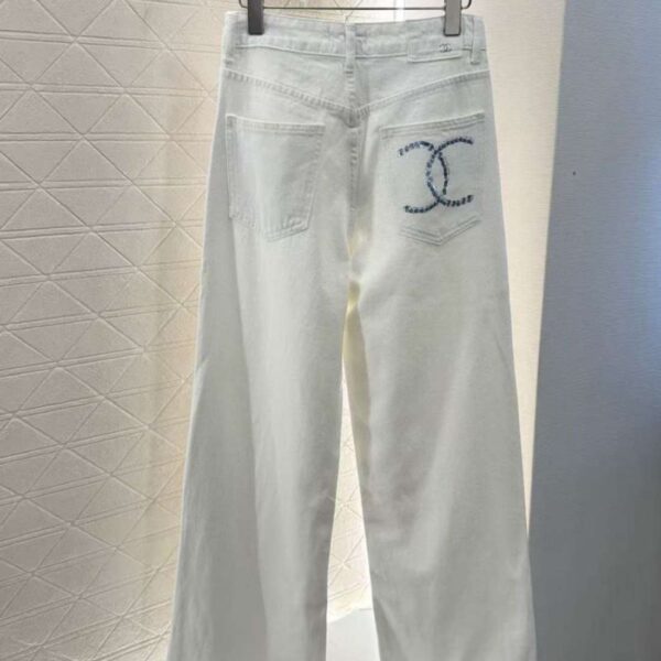 Chanel Wide-Leg Jeans