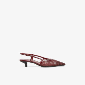 Gucci Demi Crystal Mesh Slingback Pumps