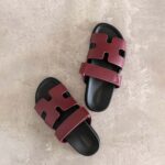 Hermes Chypre Sandal – Burgundy