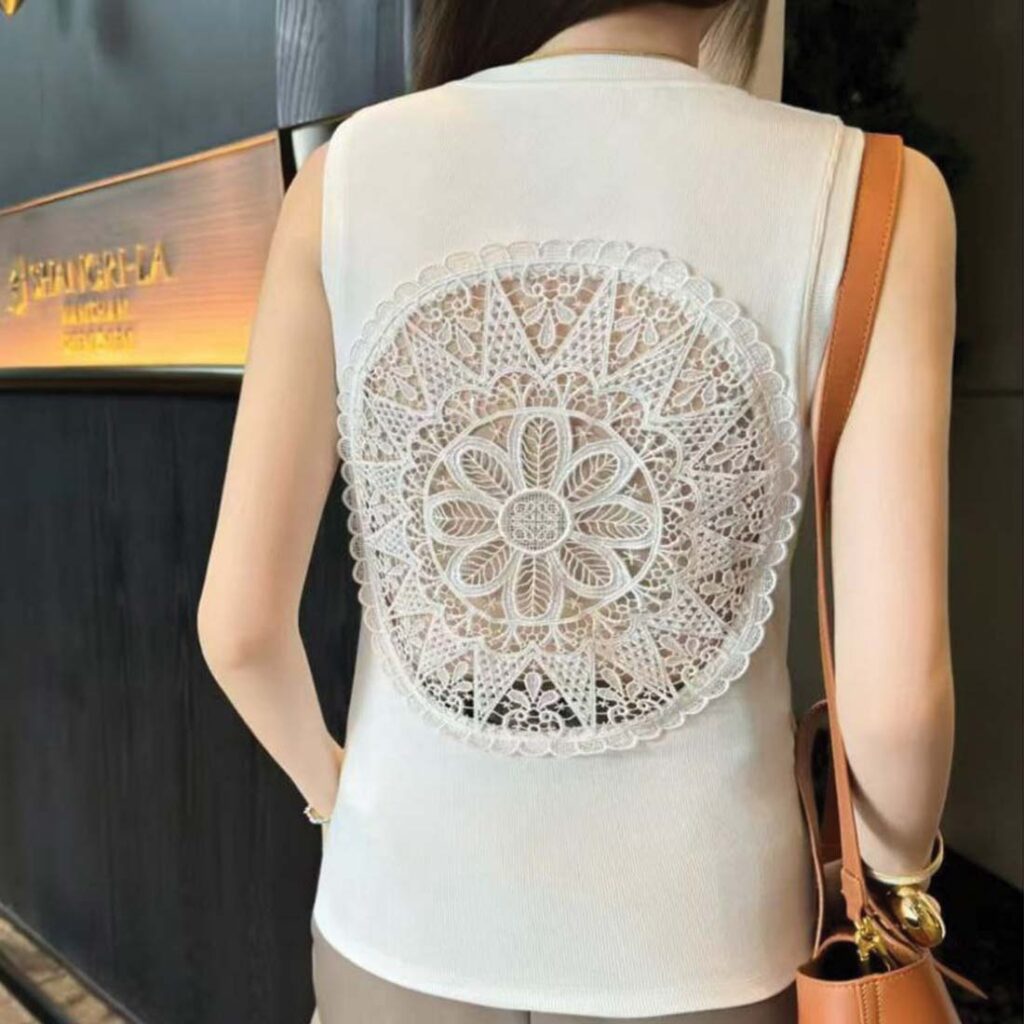 Loewe Lace Detail Tank Top