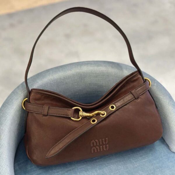 Miu Miu Aventure Leather Shoulder Bag