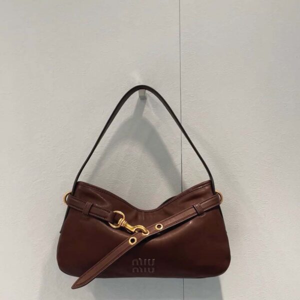Miu Miu Aventure Leather Shoulder Bag