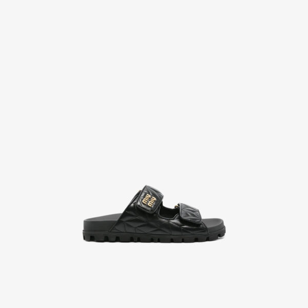 Miu Miu Sporty Matelassé Sandals