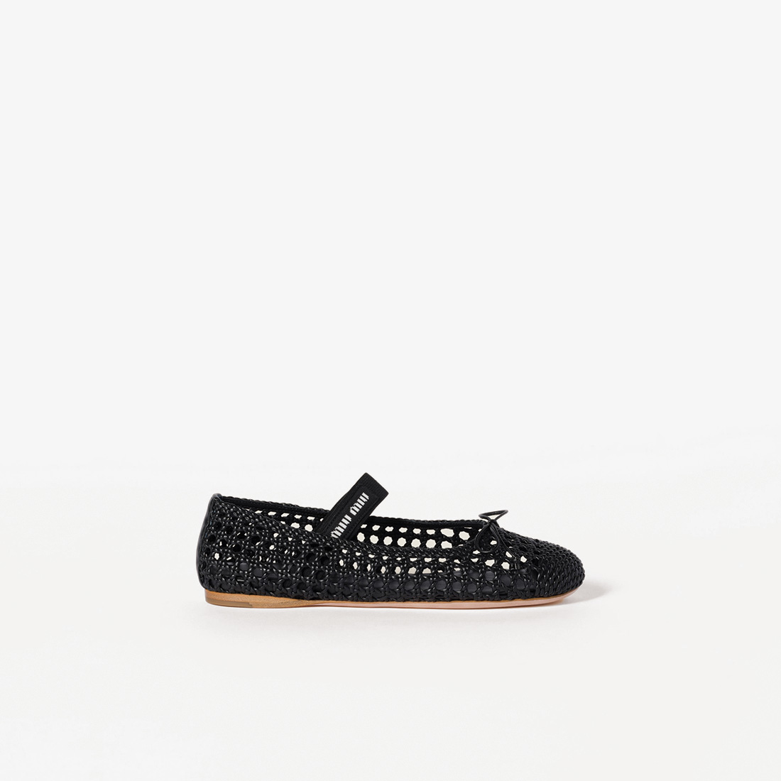 Miu Miu Woven Ballerinas