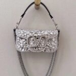 Valentino Garavani Crystal-Embellished Shoulder Bag