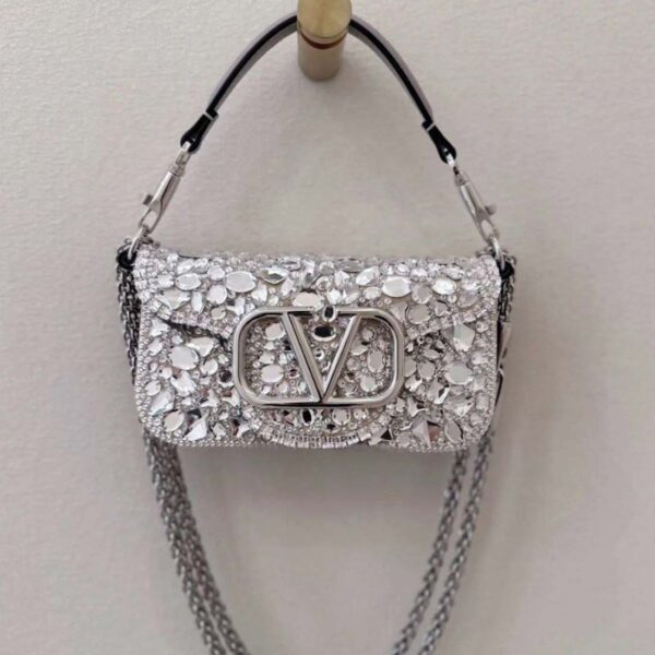Valentino Garavani Crystal-Embellished Shoulder Bag