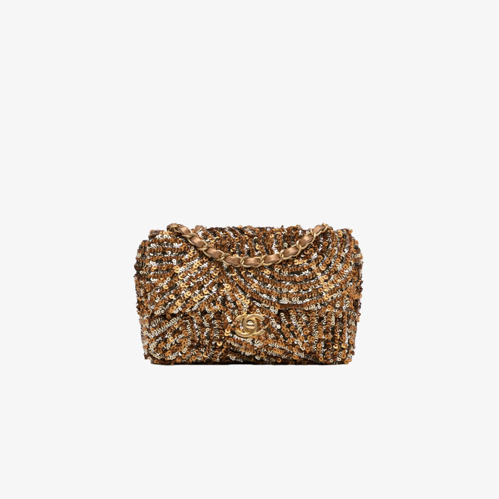 Chanel Copper Sequin Flap Bag