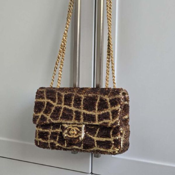 Chanel Sequin Animalier Classic Flap