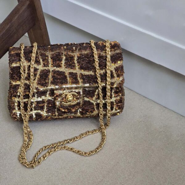 Chanel Sequin Animalier Classic Flap